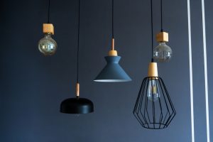 Interior,Decoration,Of,Stylish,Housing.,Loft,Style,Incandescent,Lamp.,Modern